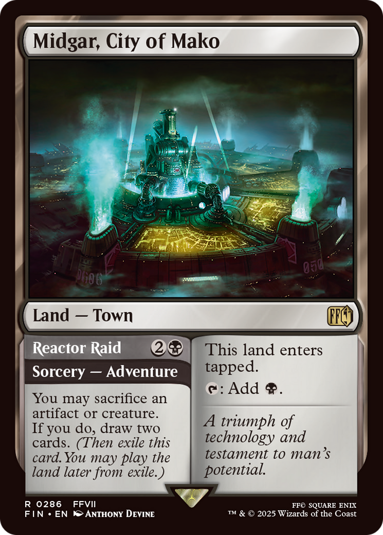 Midgar, City of Mako [FINAL FANTASY] | Cards and Coasters CA