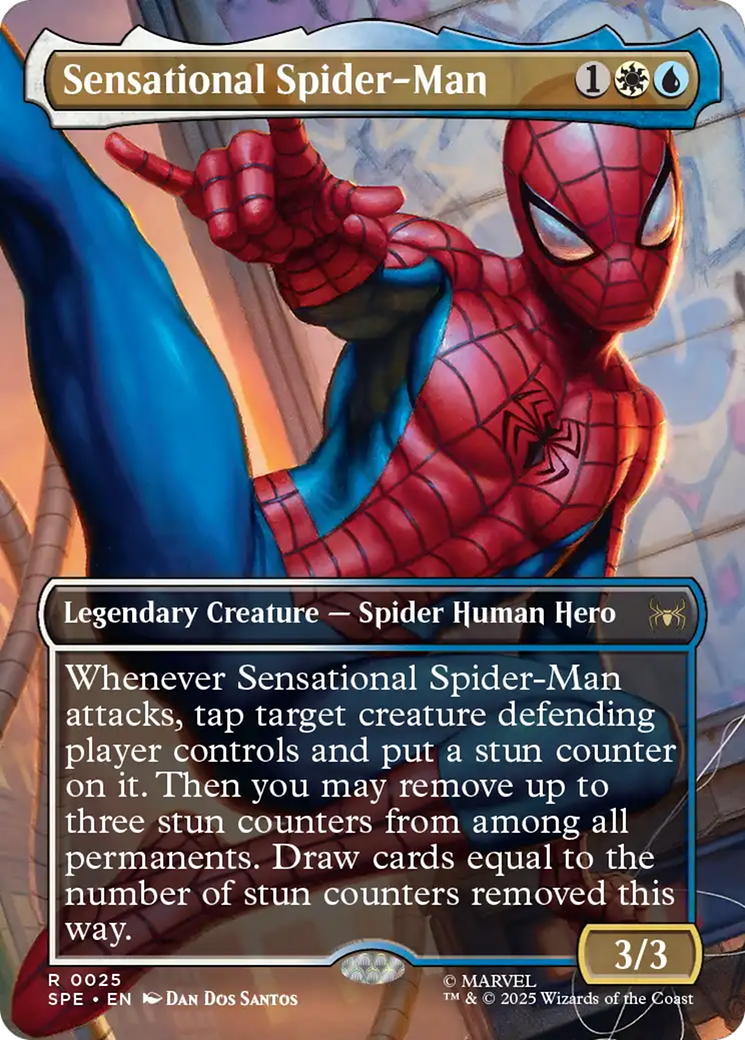 Sensational Spider-Man (Borderless) [Marvel's Spider-Man: Eternal-Legal] | Cards and Coasters CA