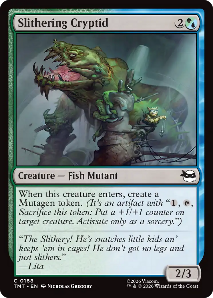 Slithering Cryptid [Teenage Mutant Ninja Turtles] | Cards and Coasters CA