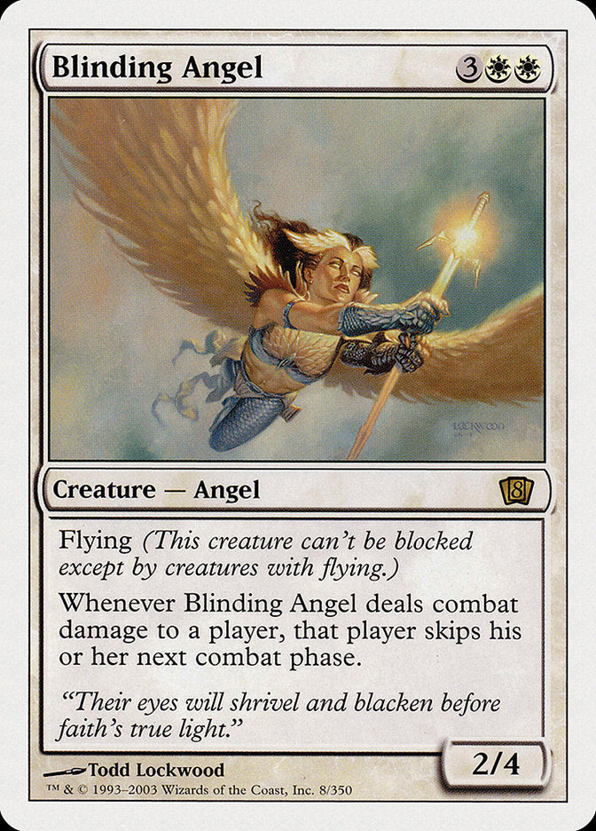 Blinding Angel (8th Edition) [Oversize Cards] | Cards and Coasters CA