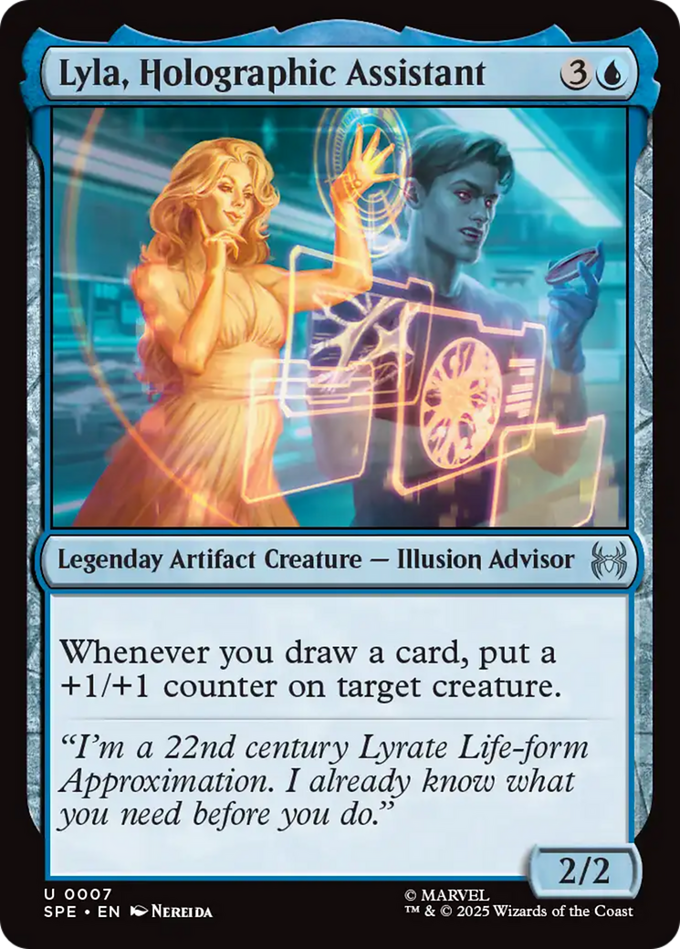 Lyla, Holographic Assistant [Marvel's Spider-Man: Eternal-Legal] | Cards and Coasters CA
