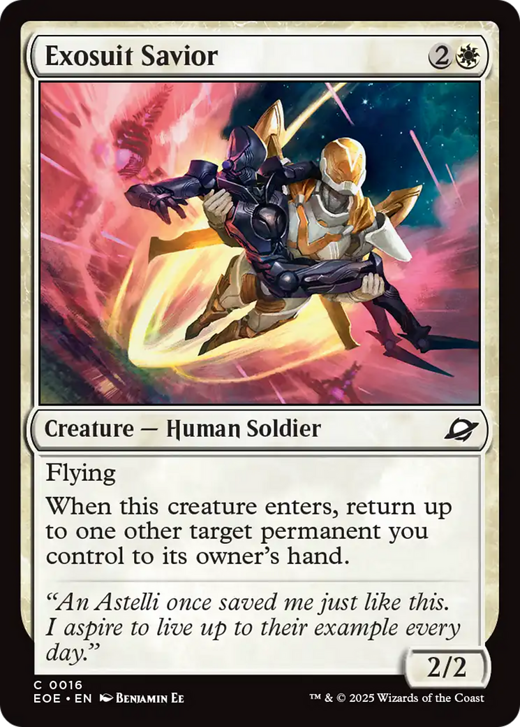 Exosuit Savior [Edge of Eternities] | Cards and Coasters CA