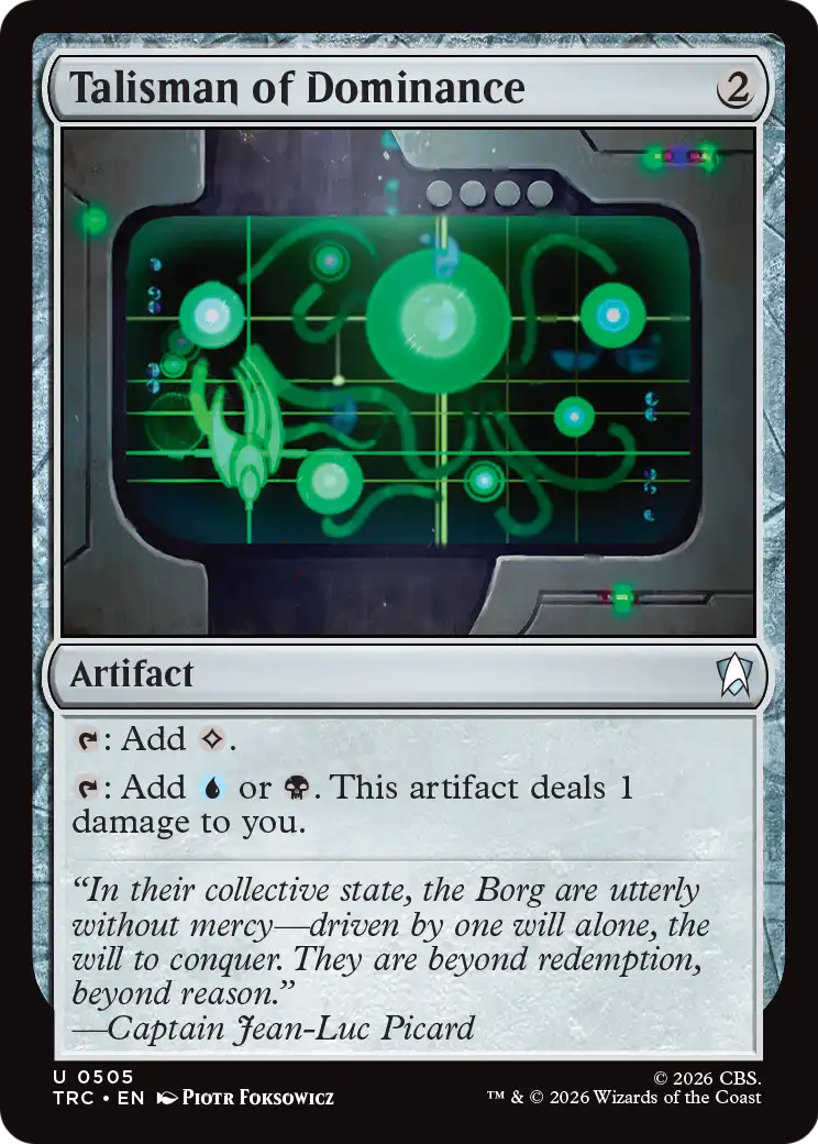 Talisman of Dominance (Surge Foil) [Star Trek Commander] | Cards and Coasters CA
