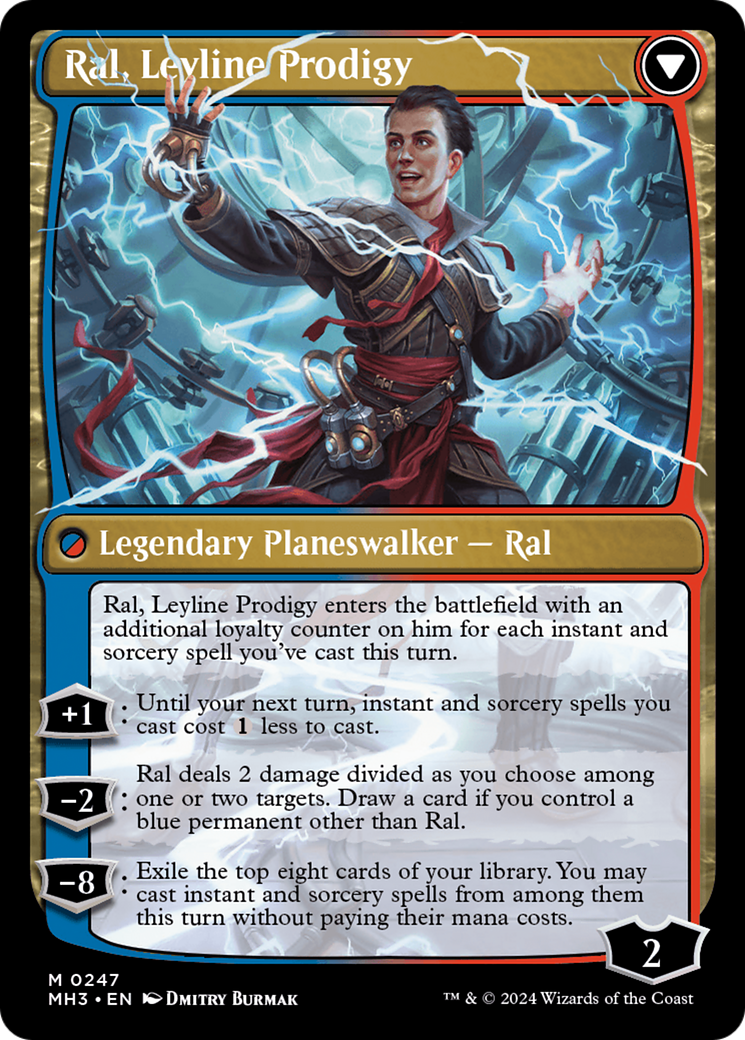 Ral, Monsoon Mage // Ral, Leyline Prodigy [Modern Horizons 3] | Cards and Coasters CA