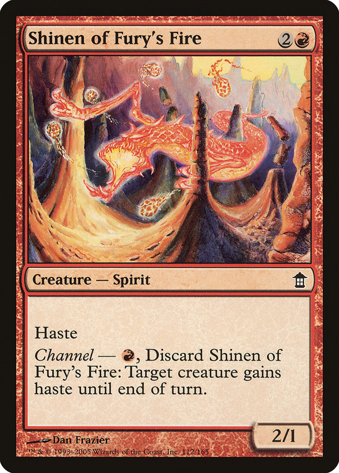 Shinen of Fury's Fire [Saviors of Kamigawa] | Cards and Coasters CA