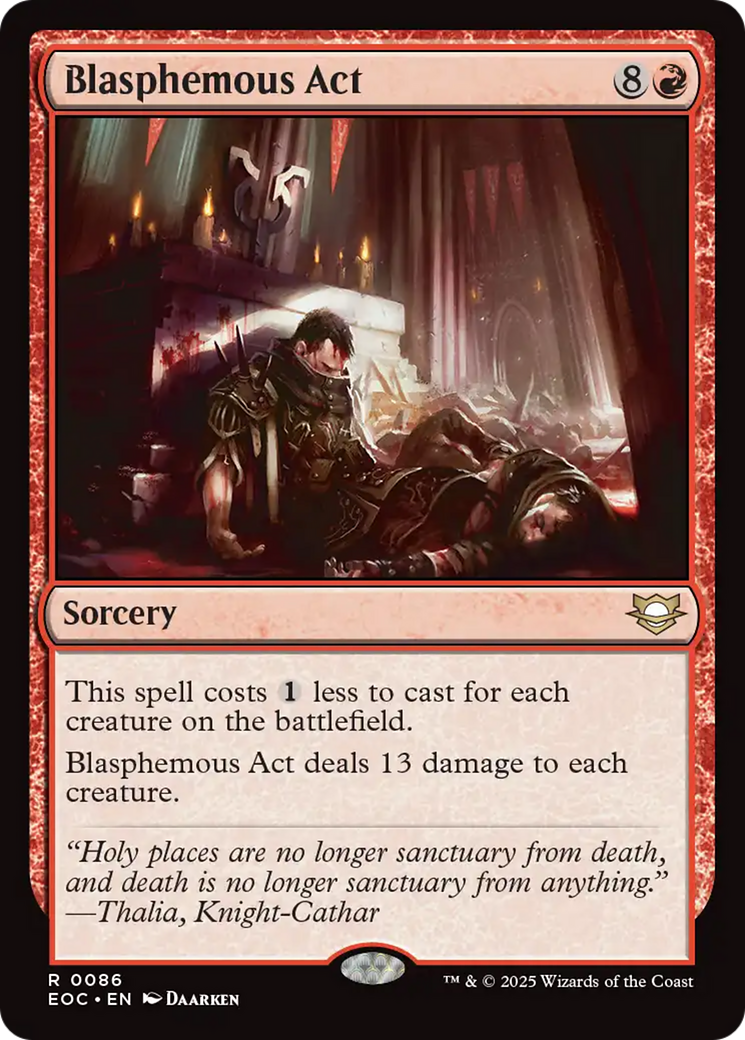 Blasphemous Act [Edge of Eternities Commander] | Cards and Coasters CA