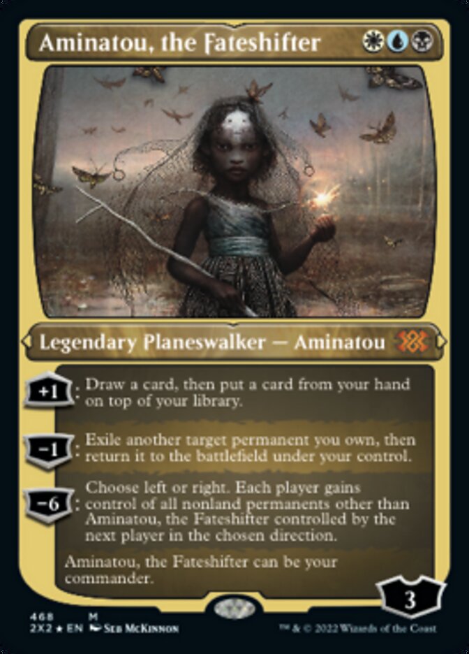 Aminatou, the Fateshifter (Foil Etched) [Double Masters 2022] | Cards and Coasters CA