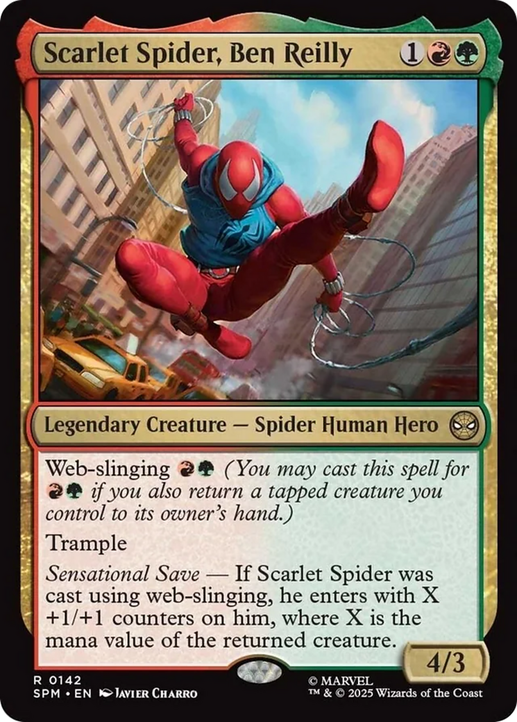 Scarlet Spider, Ben Reilly [Marvel's Spider-Man] | Cards and Coasters CA