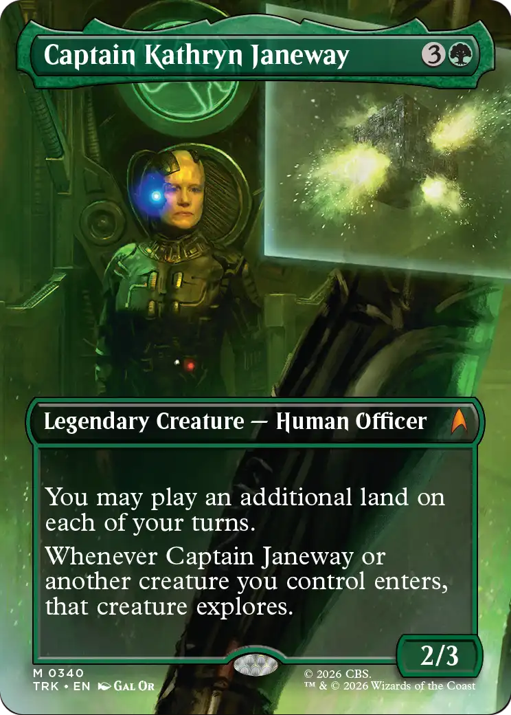 Captain Kathryn Janeway (Borderless) [Star Trek] | Cards and Coasters CA