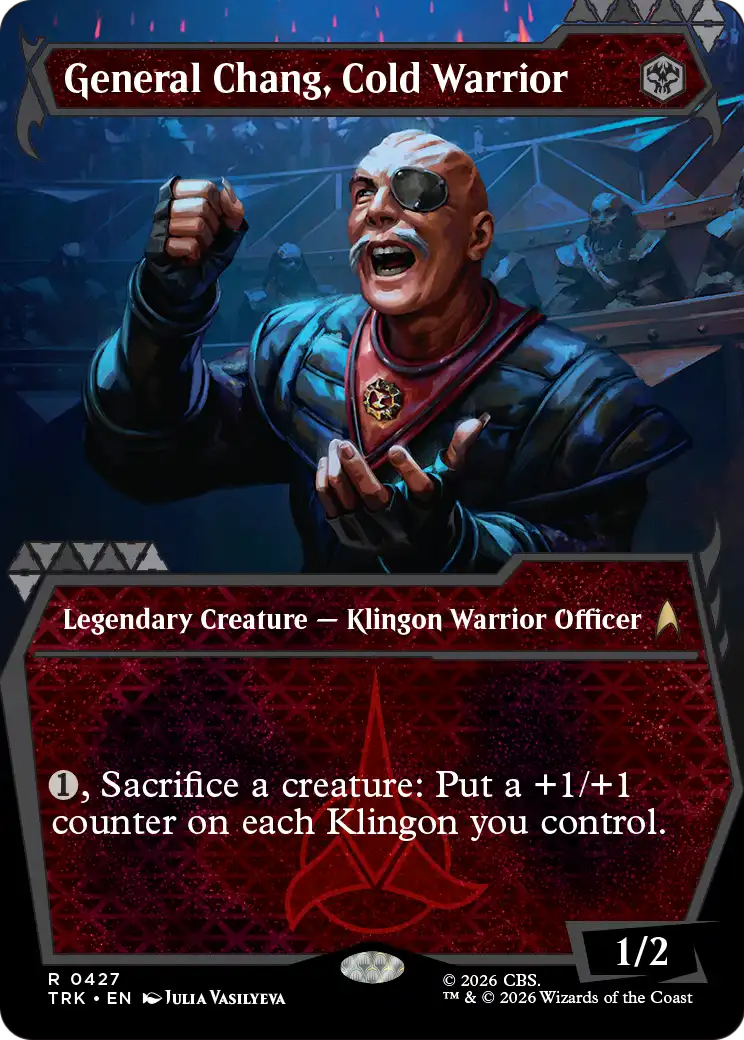 General Chang, Cold Warrior (0427) (Showcase) [Star Trek] | Cards and Coasters CA