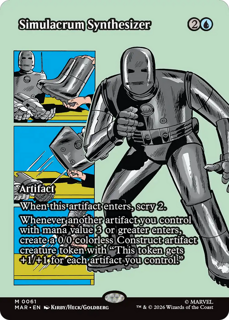 Simulacrum Synthesizer (Borderless) [Marvel Universe: Eternal-Legal] | Cards and Coasters CA
