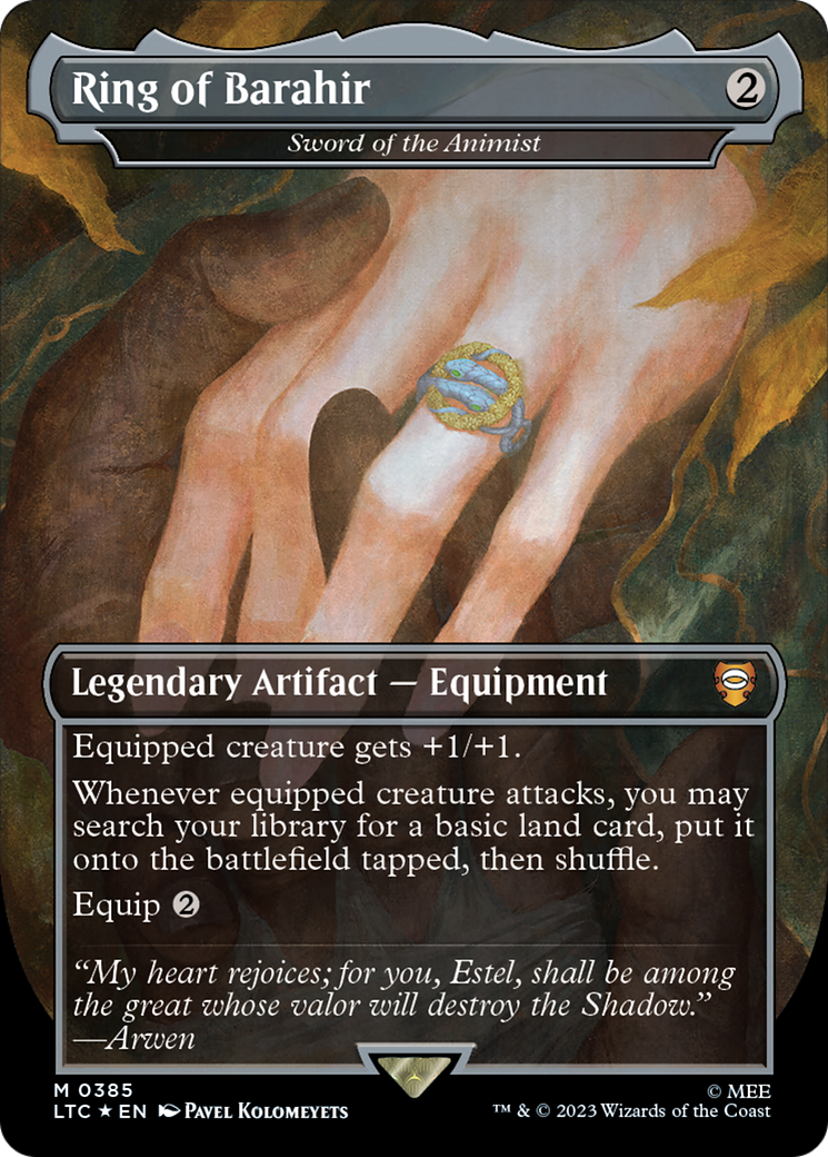 Ring of Barahir - Sword of the Animist (Surge Foil Realms and Relics) [The Lord of the Rings: Tales of Middle-Earth Commander] | Cards and Coasters CA