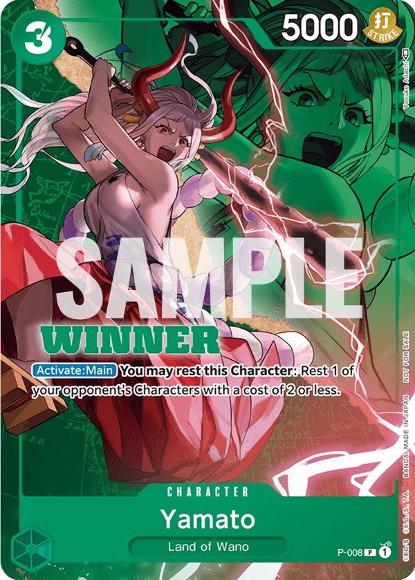 Yamato (P-008) (Winner Pack Vol. 1) [One Piece Promotion Cards] | Cards and Coasters CA