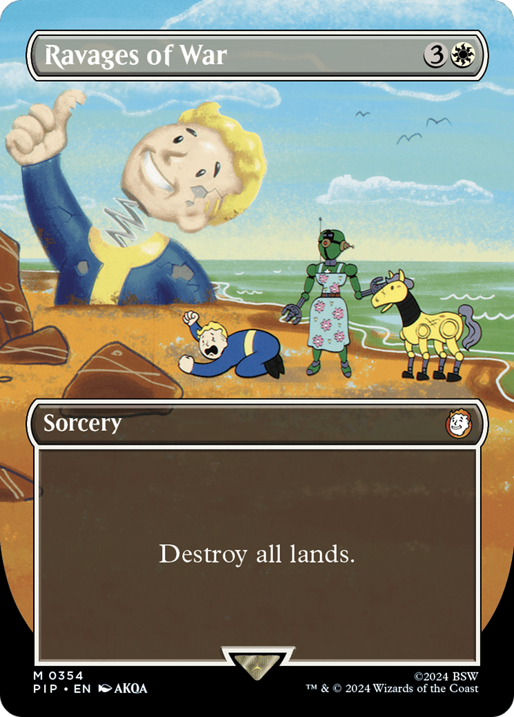 Ravages of War (Borderless) [Fallout] | Cards and Coasters CA