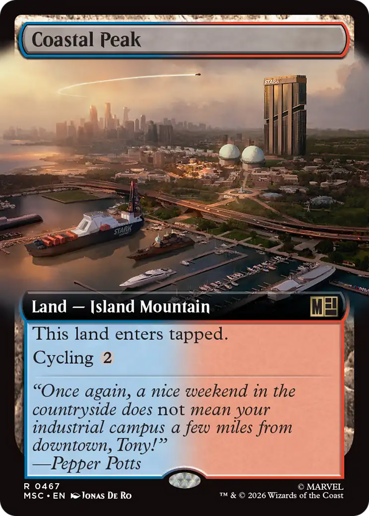 Coastal Peak (Extended Art) [Marvel Super Heroes Commander] | Cards and Coasters CA