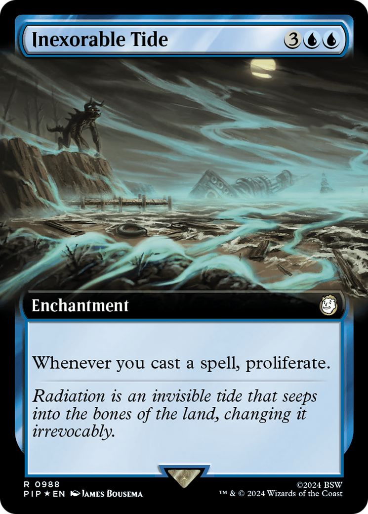 Inexorable Tide (Extended Art) (Surge Foil) [Fallout] | Cards and Coasters CA