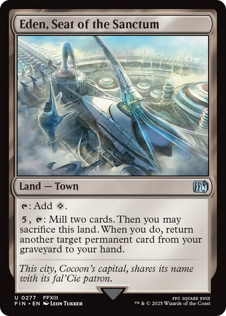 Eden, Seat of the Sanctum [FINAL FANTASY] | Cards and Coasters CA