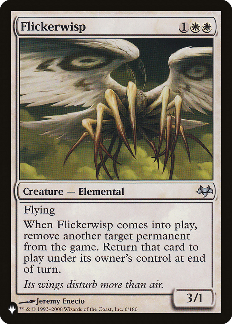 Flickerwisp [The List Reprints] | Cards and Coasters CA