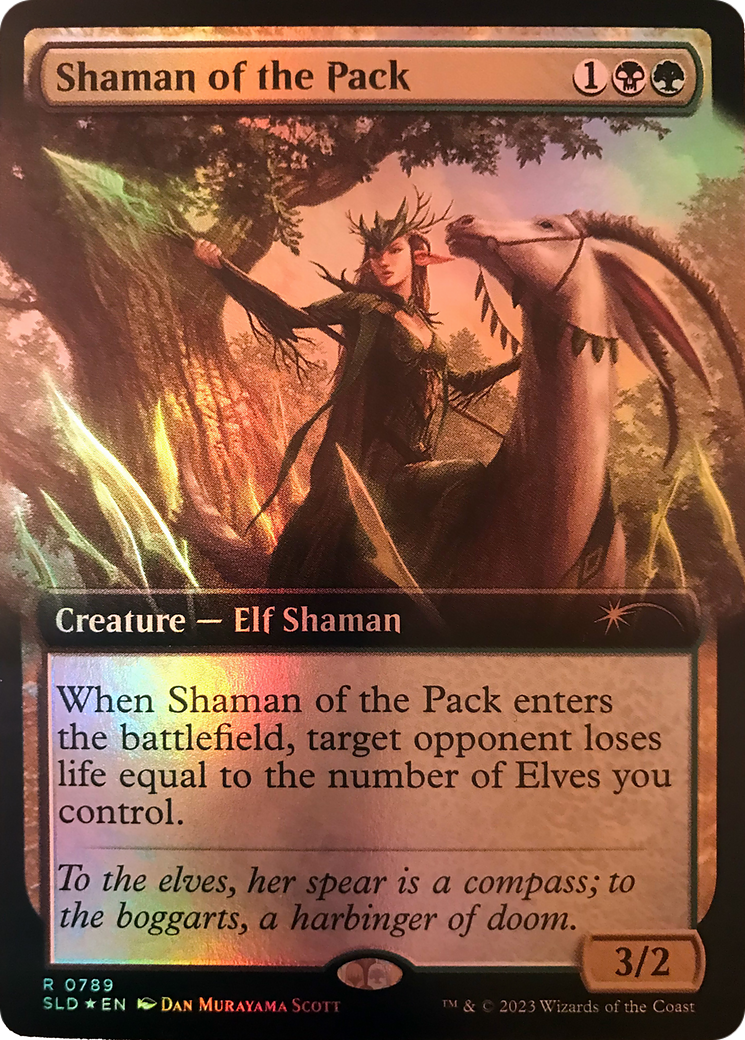 Shaman of the Pack (Extended Art) [Secret Lair Drop Series] | Cards and Coasters CA