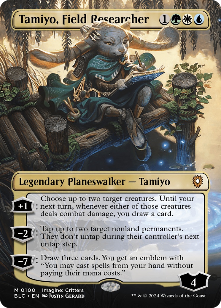 Tamiyo, Field Researcher (Borderless) [Bloomburrow Commander] | Cards and Coasters CA