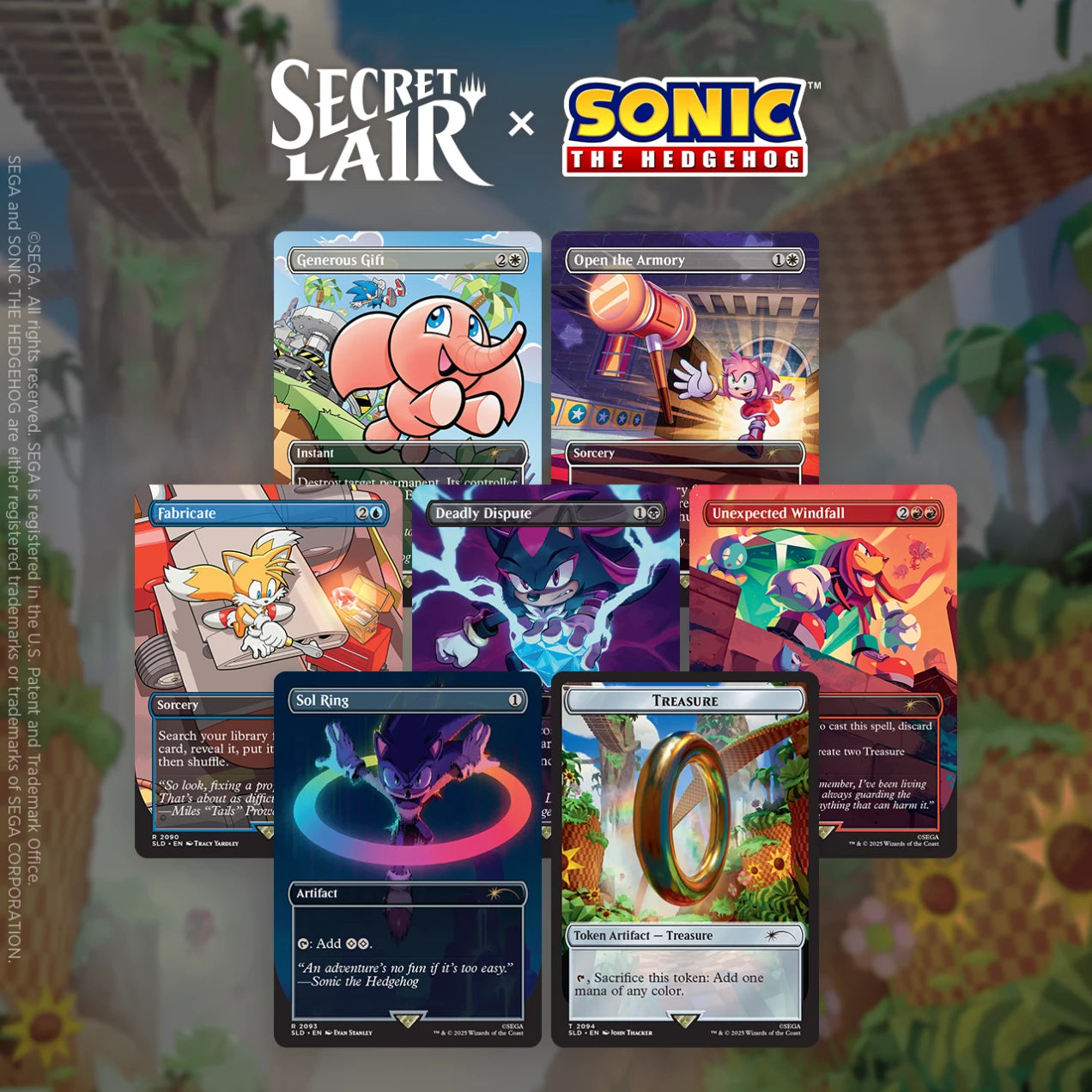 MTG Secret Lair Drop: Sonic Chasing Adventures | Cards and Coasters CA