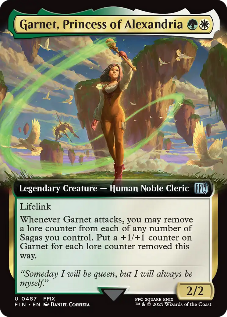 Garnet, Princess of Alexandria (Extended Art) [FINAL FANTASY] | Cards and Coasters CA