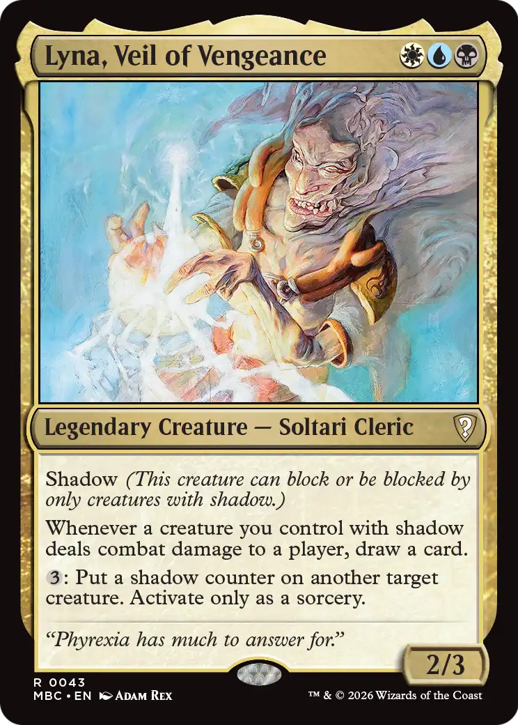 Lyna, Veil of Vengeance [Mystery Booster: Commander Edition] | Cards and Coasters CA