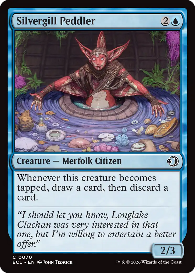 Silvergill Peddler [Lorwyn Eclipsed] | Cards and Coasters CA