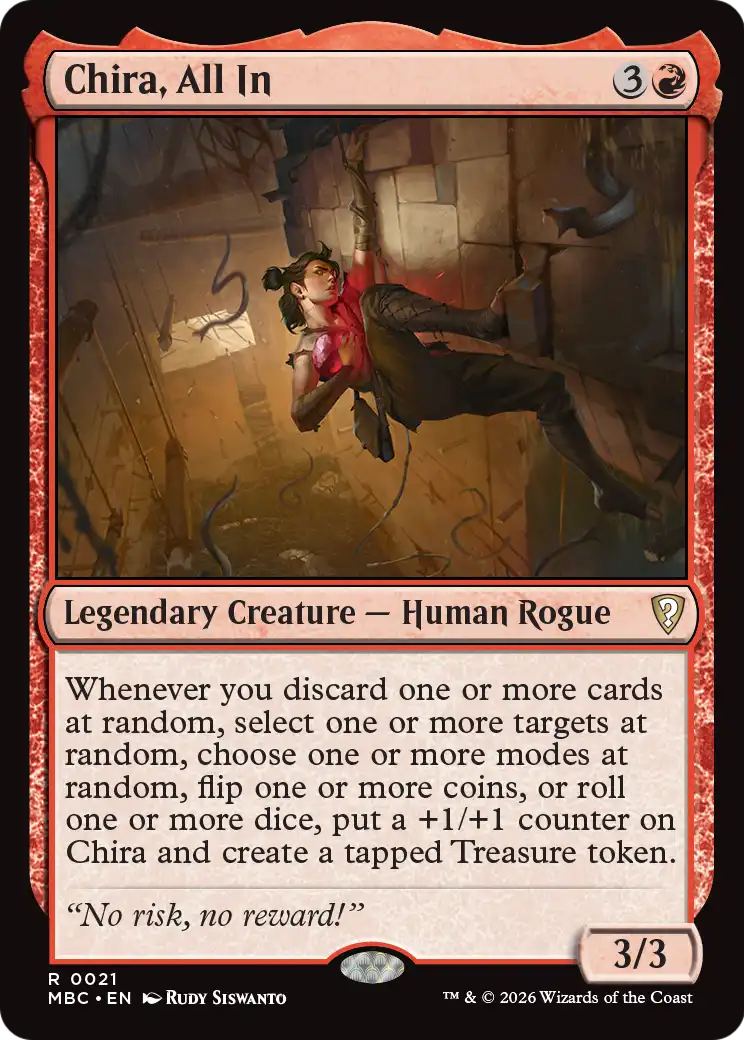 Chira, All In [Mystery Booster: Commander Edition] | Cards and Coasters CA