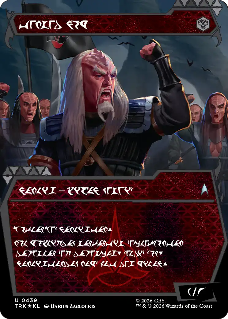Storied Veteran (Showcase) (Klingon) [Star Trek] | Cards and Coasters CA