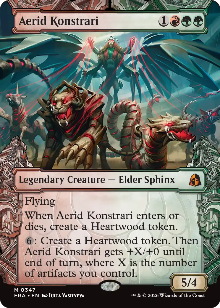 Aerid Konstrari (Showcase) (0347) [Reality Fracture] | Cards and Coasters CA