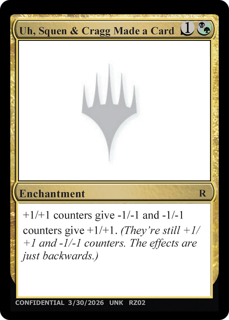 Uh, Squen & Cragg Made a Card [Unknown Event] | Cards and Coasters CA