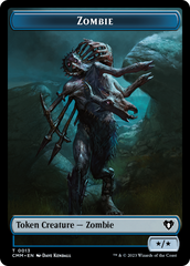 Spirit (0039) // Zombie (0013) Double-Sided Token [Commander Masters Tokens] | Cards and Coasters CA