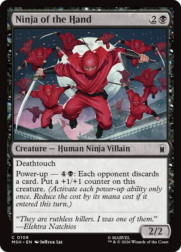 Ninja of the Hand [Marvel Super Heroes] | Cards and Coasters CA