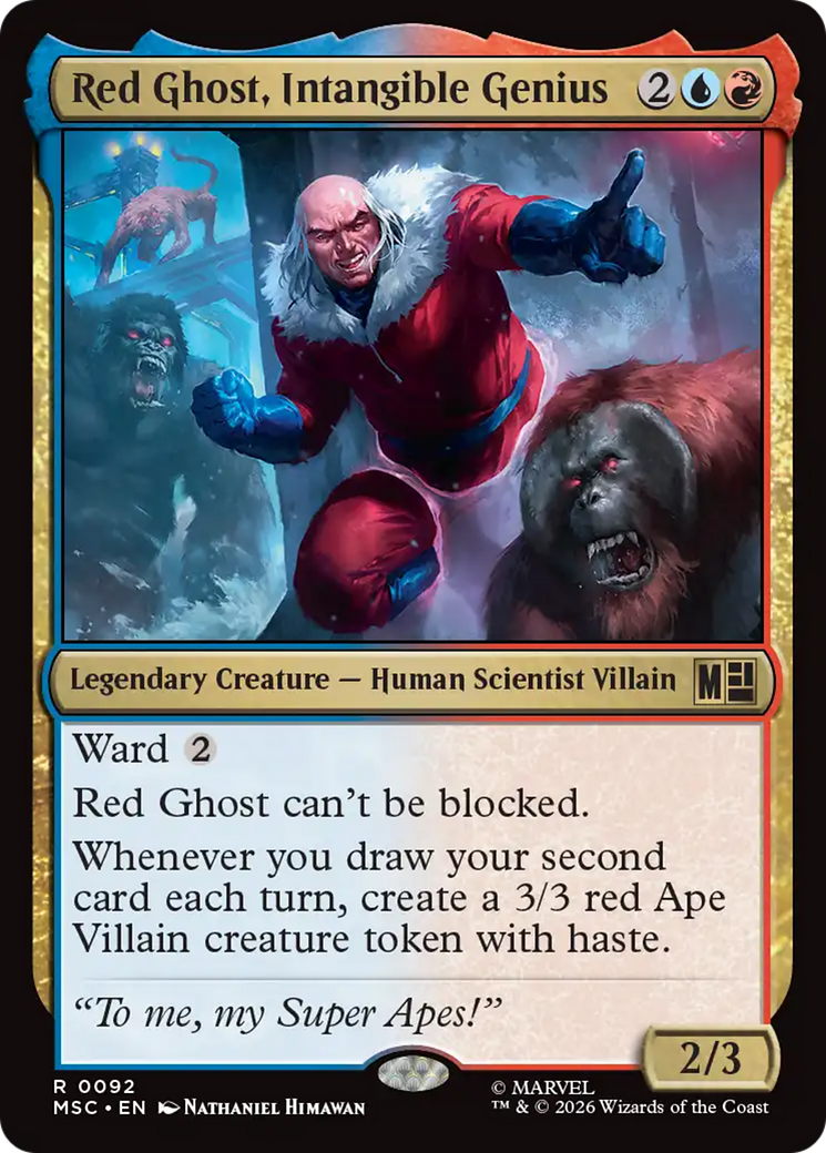 Red Ghost, Intangible Genius [Marvel Super Heroes Commander] | Cards and Coasters CA
