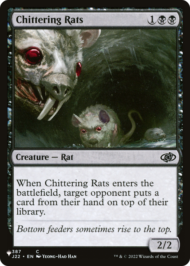 Chittering Rats [The List Reprints] | Cards and Coasters CA