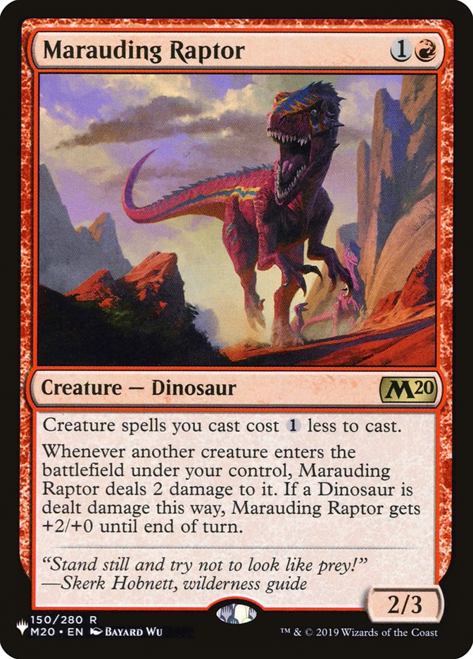 Marauding Raptor [The List] | Cards and Coasters CA