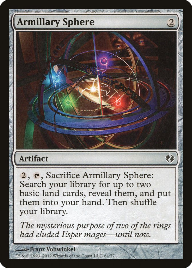 Armillary Sphere [Duel Decks: Venser vs. Koth] | Cards and Coasters CA