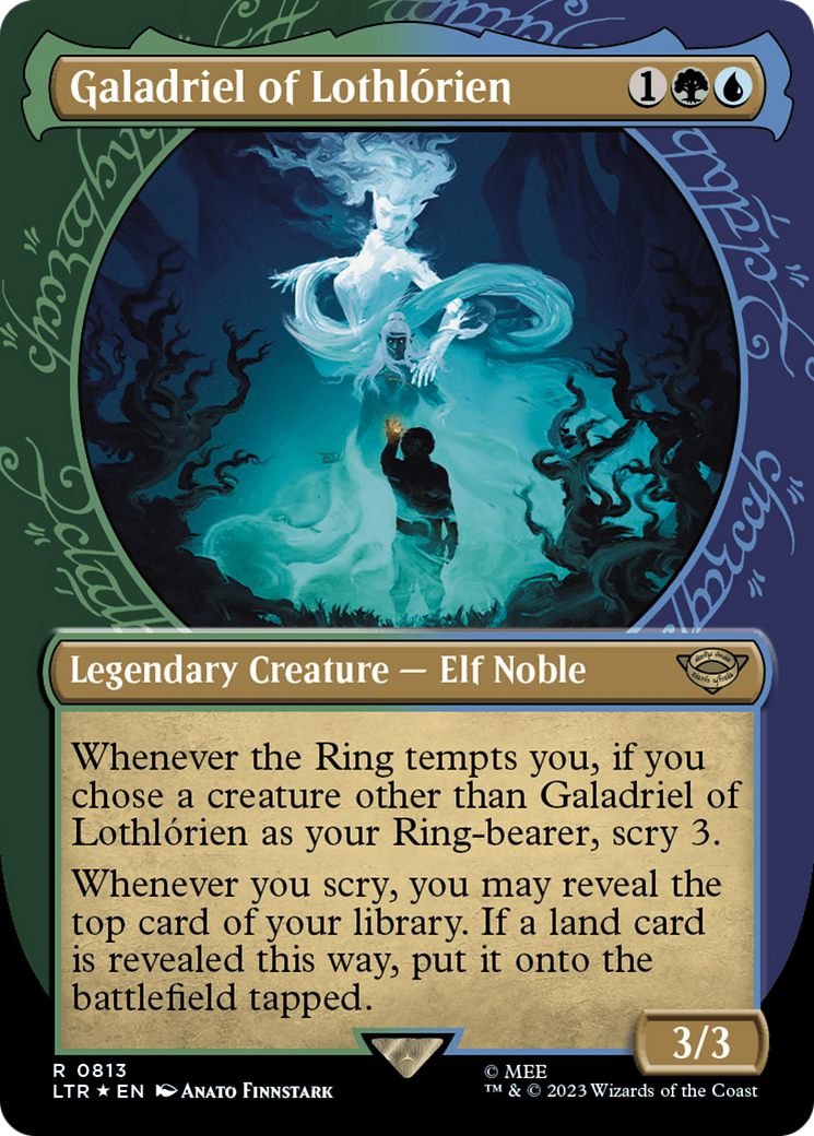 Galadriel of Lothlorien (Showcase) (Surge Foil) [The Lord of the Rings: Tales of Middle-Earth] | Cards and Coasters CA