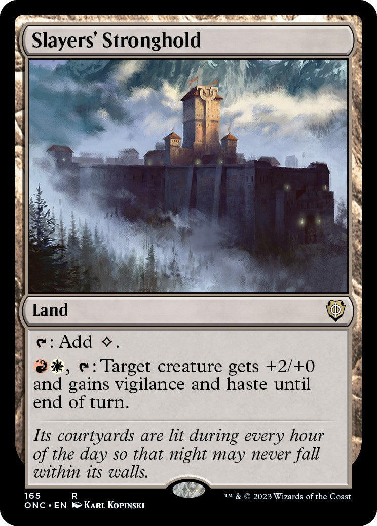 Slayers' Stronghold [Phyrexia: All Will Be One Commander] | Cards and Coasters CA