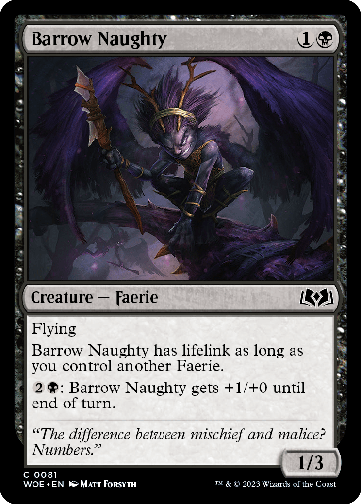 Barrow Naughty [Wilds of Eldraine] | Cards and Coasters CA