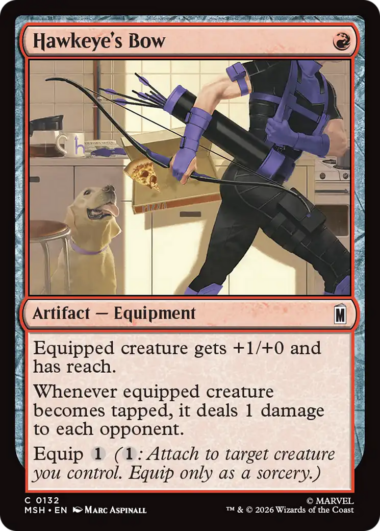 Hawkeye's Bow [Marvel Super Heroes] | Cards and Coasters CA
