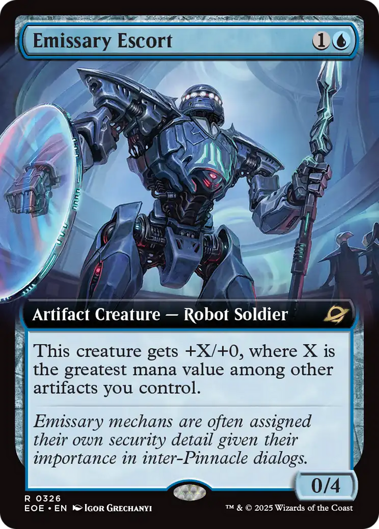 Emissary Escort (Extended Art) [Edge of Eternities] | Cards and Coasters CA