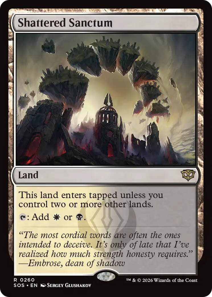 Shattered Sanctum [Secrets of Strixhaven] | Cards and Coasters CA