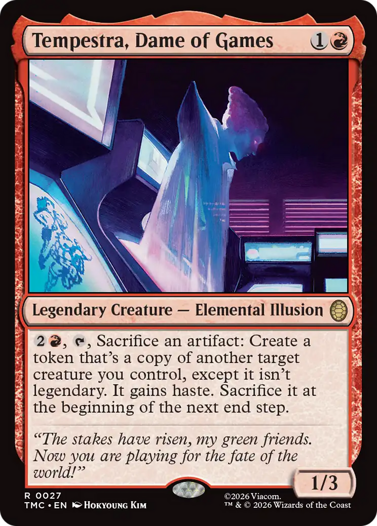 Tempestra, Dame of Games [Teenage Mutant Ninja Turtles Commander] | Cards and Coasters CA