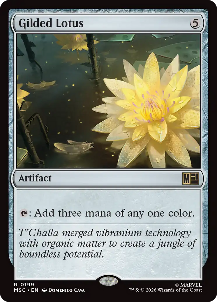 Gilded Lotus (Surge Foil) [Marvel Super Heroes Commander] | Cards and Coasters CA