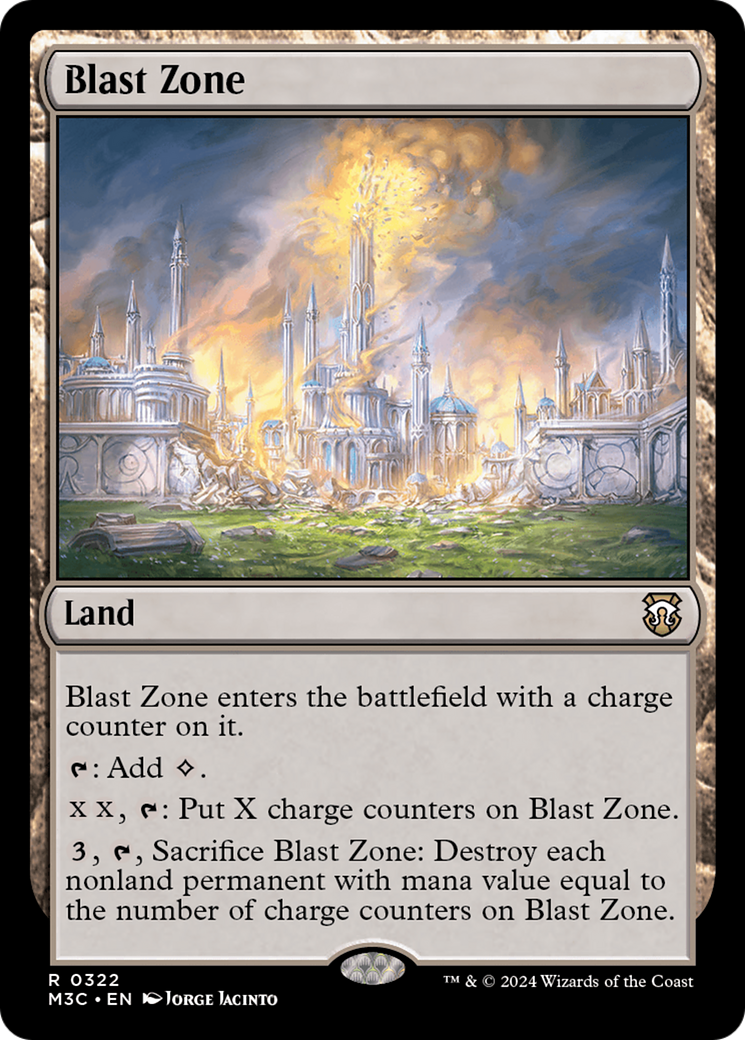 Blast Zone (Ripple Foil) [Modern Horizons 3 Commander] | Cards and Coasters CA