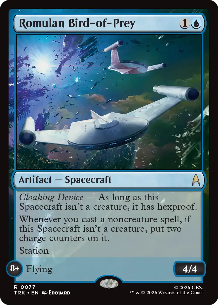 Romulan Bird-of-Prey [Star Trek] | Cards and Coasters CA