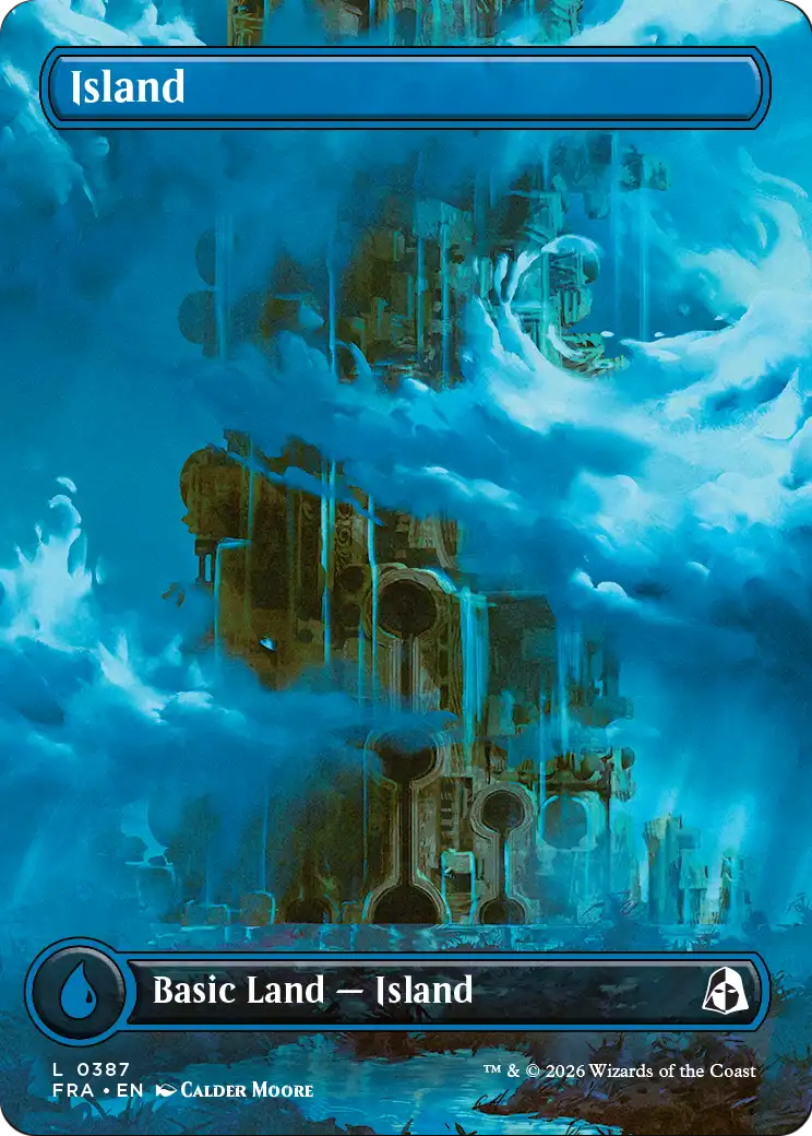 Island (Borderless) (0387) [Reality Fracture] | Cards and Coasters CA