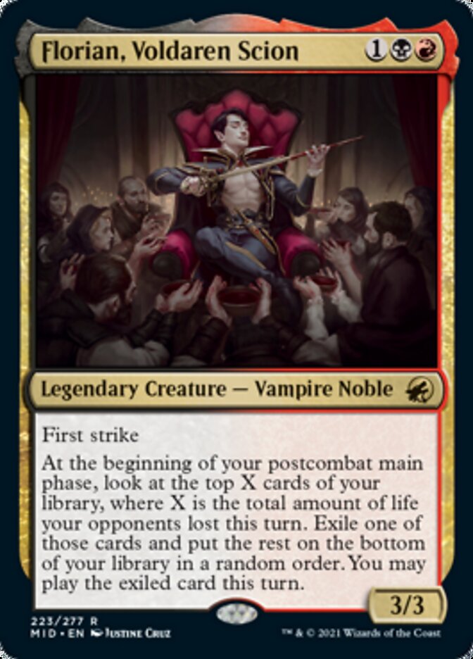 Florian, Voldaren Scion [Innistrad: Midnight Hunt] | Cards and Coasters CA
